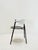 1990s 1990s Post-Modern Sculptural Metal Dining or Statement Chair Brushed Silver and Black For Sale - Image 5 of 11