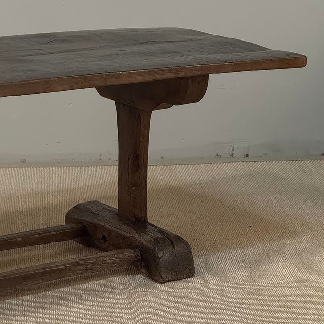 19th Century Rustic Solid Oak Coffee ~ Cocktail Table For Sale - Image 9 of 16