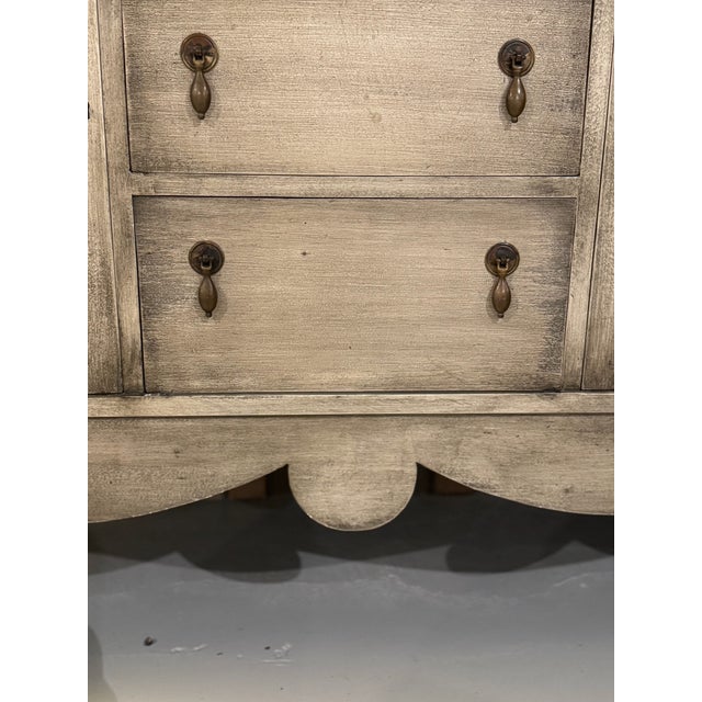 Country French Whitewashed Vaisselier ~ Buffet ~ Cupboard For Sale In Chicago - Image 6 of 9