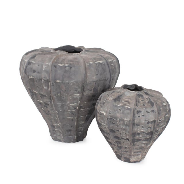 Ceramic Cinder Vase Large For Sale - Image 7 of 10