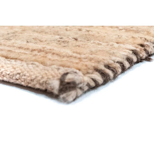 Brown Middle Eastern Rug in Wool For Sale - Image 8 of 9