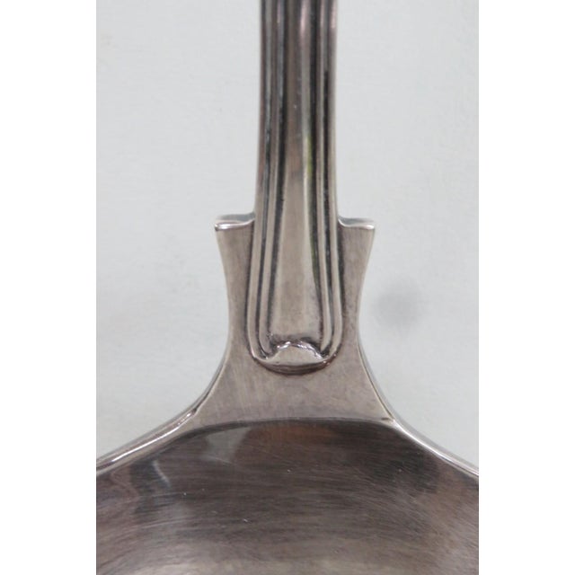 Mid 20th Century Lewis Rose and Co LTD Sheffield England Silverplate Ladle Scrollwork Motif For Sale In Miami - Image 6 of 11