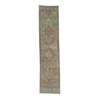 Turkish Vintage Rug 2'6" x 10'8" #20679 For Sale