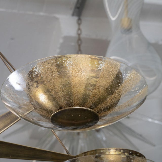 Metal 1950s Starburst Chandelier by Gerald Thurston for Lightolier For Sale - Image 7 of 10