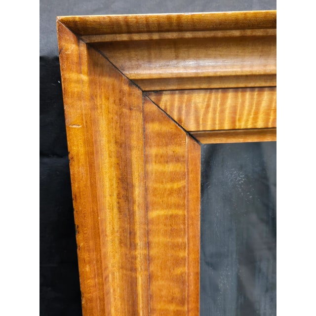 Late 19th Century Tiger Maple Mirror For Sale - Image 4 of 12