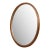 Oval Gold Framed Beveled Glass Wall Mirror For Sale