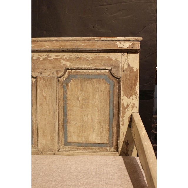 English Mid-Late 18th Century English Painted Settle For Sale - Image 3 of 6
