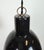 Mid-Century Modern Small Industrial Black Enamel Pendant Lamp, 1950s For Sale - Image 3 of 13