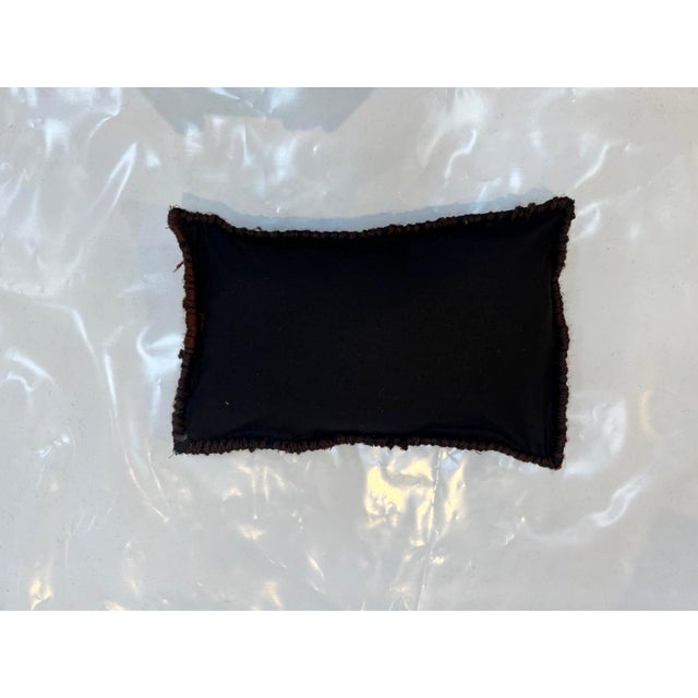 Pillow made with genuine hand made antique Persian Sarouk rug fragment- Poly fill with fabric backing and sewn closure.