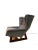 Craft Associates Mid Century Adrian Pearsall for Craft Associates Wingback Chair With Sculptural Walnut Base For Sale - Image 4 of 7