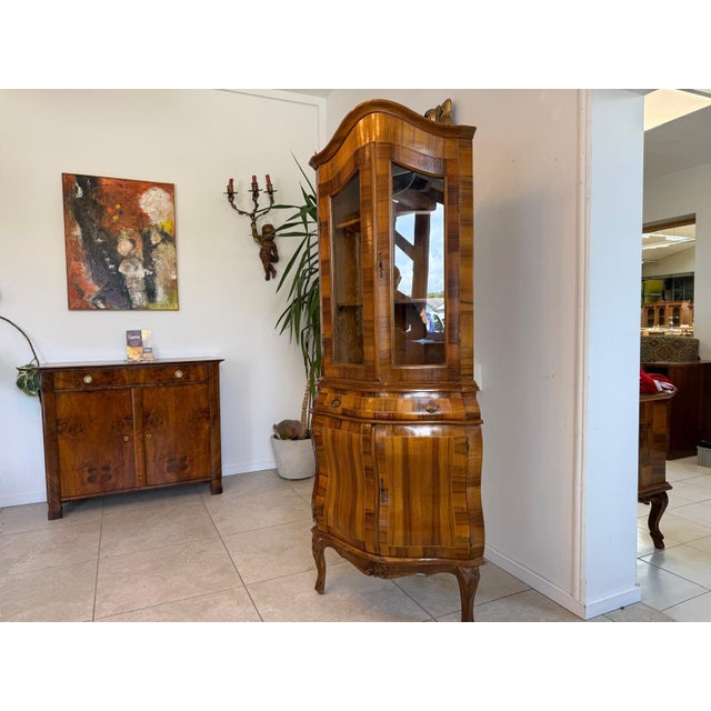 Baroque Corner Display Cabinet, 1980s For Sale - Image 3 of 14