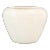 Wheel-Thrown Studio Pottery Ribbed Cream White Vase, 5.25" For Sale