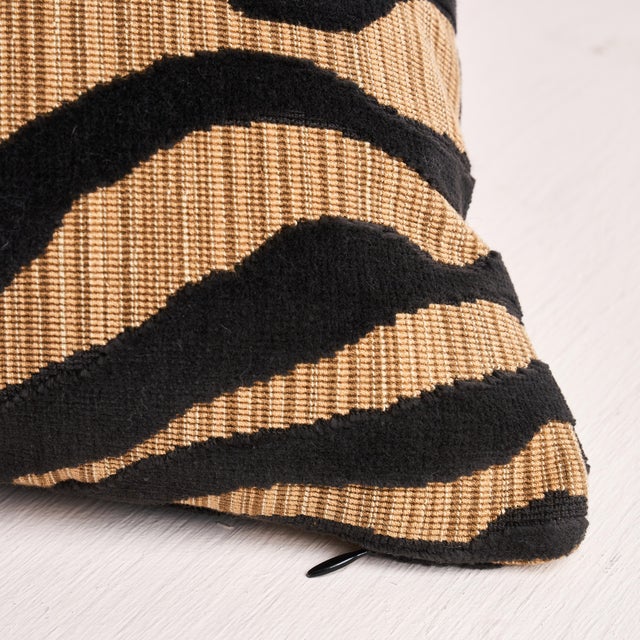 This pillow features Regine Strie Velvet with a knife edge finish. Seriously sturdy and super chic, this fabulous and...