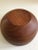 Japanese 1960s Intricately Pattern Turned Laminated Wood Bowl With Lid For Sale - Image 3 of 11