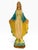Striking vintage ceramic devotional figure depicting the Virgin Mary in a graceful standing pose, with her hands extended...