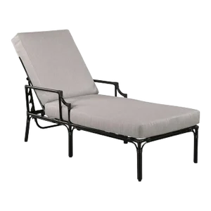 Woodbridge Furniture Carlyle Chaise, Satin Black Finish