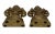 Late 20th Century Fleur De Lis Bookends With Antique Gold Finish - a Pair For Sale - Image 9 of 13
