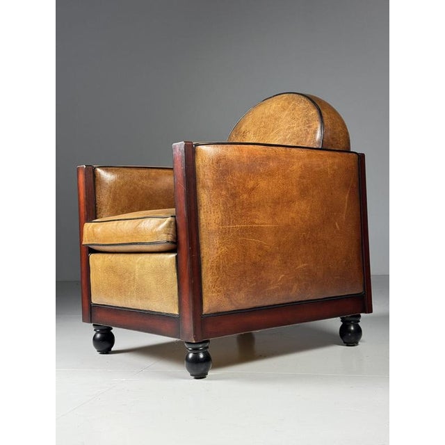 Art Deco Club Chairs in Sheepskin, Set of 2 For Sale - Image 9 of 18