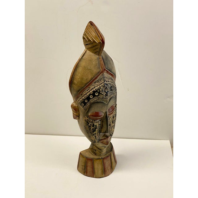 Symbolic Sese Wood African Tribal Mask (Ghana) For Sale In San Francisco - Image 6 of 10