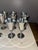 Vintage e.l. De Uberti Dul1 Silverplate Goblets Made in Italy Set of 12 For Sale - Image 4 of 15