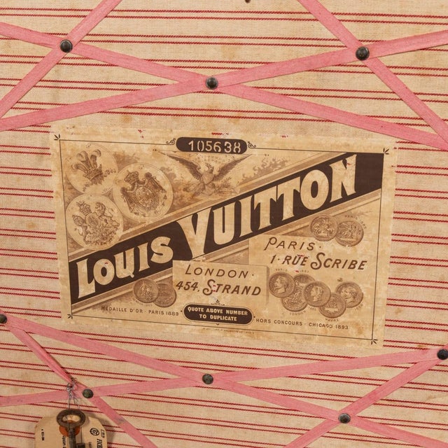 19th Century Antique Louis Vuitton Trunk in Damier Canvas, France, 1890 For Sale - Image 18 of 18