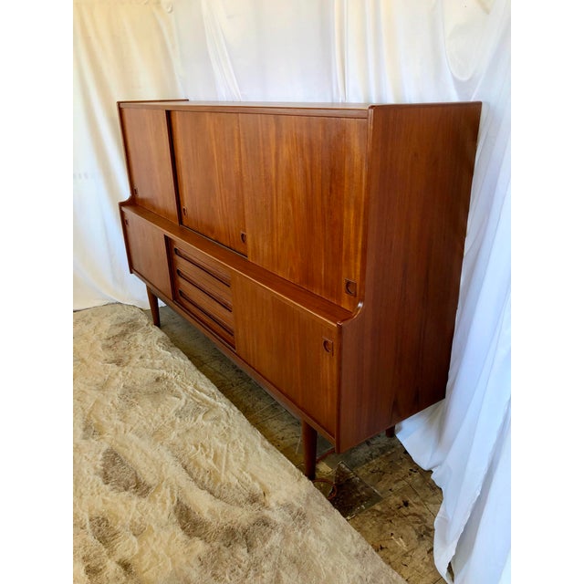 1960s Mid-Century Danish Teak Sideboard /Bar by Johannes Anderson For Sale - Image 12 of 12