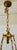 Original retail $3537, neoclassical Myran Allan Luxury Lighting Italian French Gold Bronze-Cast Petite Chandelier