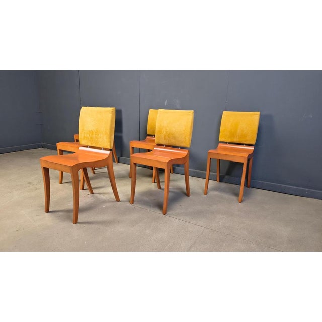 Yellow Finn Dining Chairs from Ligne Roset, 1990s, Set of 6 For Sale - Image 8 of 14