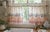 Vintage Country Fair Border Print Fabric Peachy Pink/ Blue For Sale - Image 9 of 9
