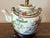 Small porcelain table lamp, made from an antique Chinese teapot on a carved wooden base. Please see condition details...