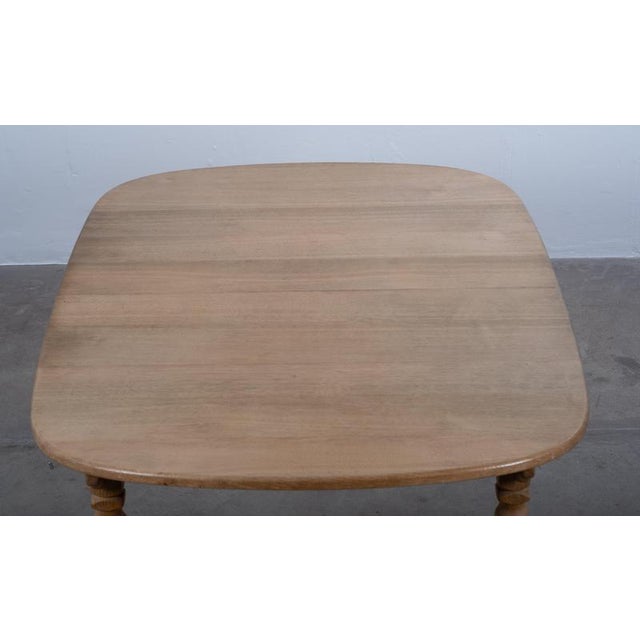 Gold Vintage Oval Brutalist Oak Dining Table by Henning Kjærnulf, Denmark, 1960s For Sale - Image 8 of 14
