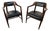 Mid-Century Pair of Tapered Leg Dining Chairs Attributed to Paoli For Sale