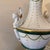 1970s 1970s Italian Porcelain Table Lamp of Neoclassical Faux Malachite Urn Form For Sale - Image 5 of 12