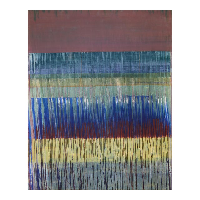 Slipping Back Into Madness, Into It’s Delightful Mouth - Large Abstract Acrylic Painting by Simon Findlay For Sale