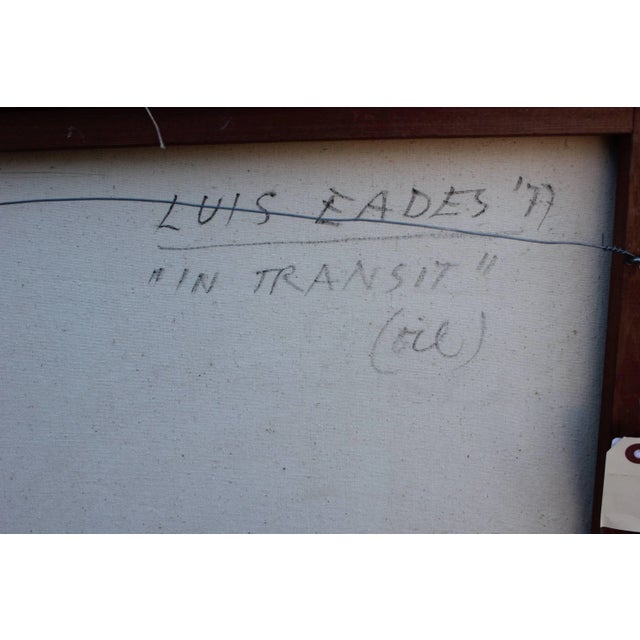 1970s "In Transit", Surreal Seashells and Maple Seeds Oil Painting For Sale - Image 4 of 5