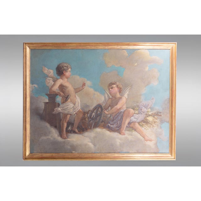 Jose Denis Belgrano, Agriculture and Industry, Oil on Canvas For Sale - Image 3 of 5