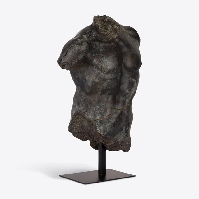 Large Bronze Maximillian Torso from Pure White Lines For Sale - Image 4 of 12