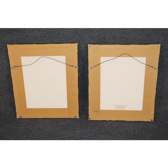French Pair 20th C Frames French Lithographs of Porcelain Vases For Sale - Image 3 of 11