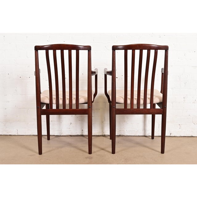 Danish Modern Sculpted Solid Rosewood Dining Chairs by Vamdrup Stolefabrik, Set of Eight For Sale - Image 11 of 13