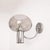 Silver Vintage Chrome Metal Wall Light, 1970s For Sale - Image 8 of 8