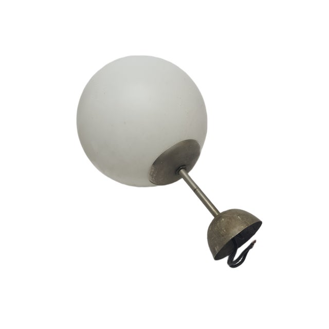 Art Deco Communist Pendant Lamp, Poland, 1960s For Sale - Image 9 of 15