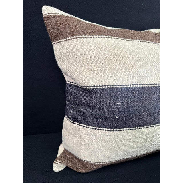 Turkish Hemp Pillow Cushion Natural Beige Brown Pillow Cushion Cover 24x24 #30410 Enhance your home decor with our Kilim...