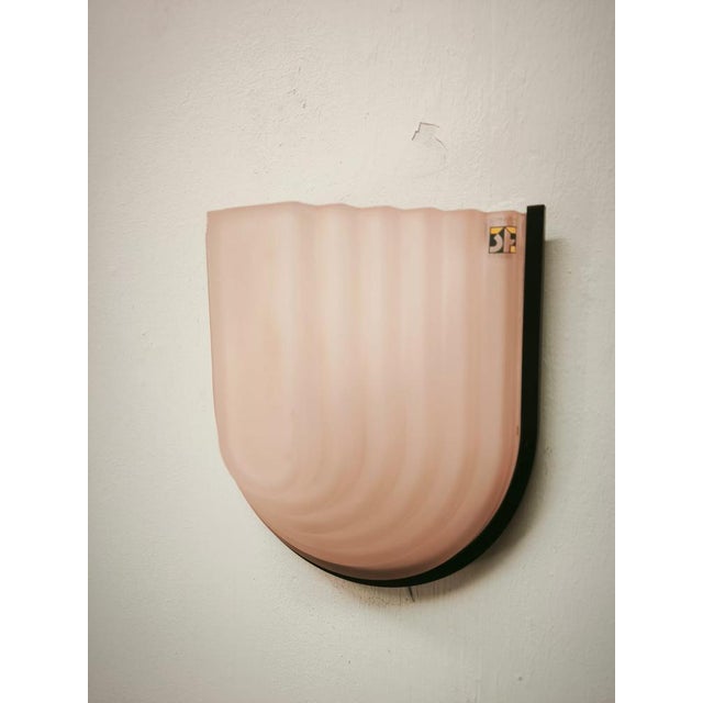 Mid-Century Modern Pink Wall Light from F. Fabbian, 1980s For Sale - Image 3 of 10