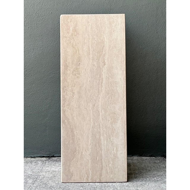 Vintage Travertine Pedestal Column For Sale - Image 10 of 14