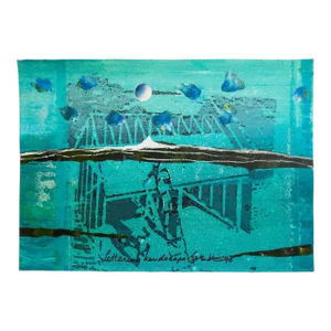 Iain Baxter "Lettering Landscape" Conceptual Monoprint Painting