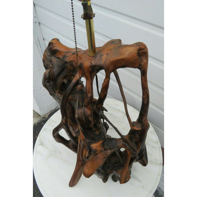 Mid Century Modern Natural Driftwood Tree Root Table Lamp Chairish