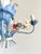 Vintage Floral Painted Steel Five-Light Chandelier from Lamparas Schuller, Spain, 1990s For Sale - Image 11 of 18