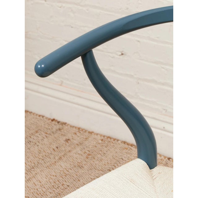 Cerulean Late 20th Century Styled After France and Sons Hans Wegner Chair For Sale - Image 8 of 9