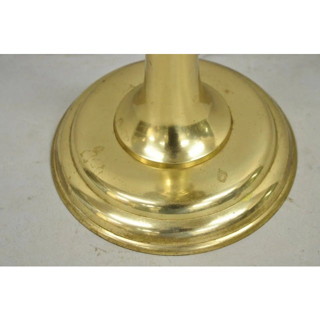 Vintage Brass Fretwork Japanese Lantern Small Chinoiserie Oriental Table Lamp For Sale In Philadelphia - Image 6 of 12