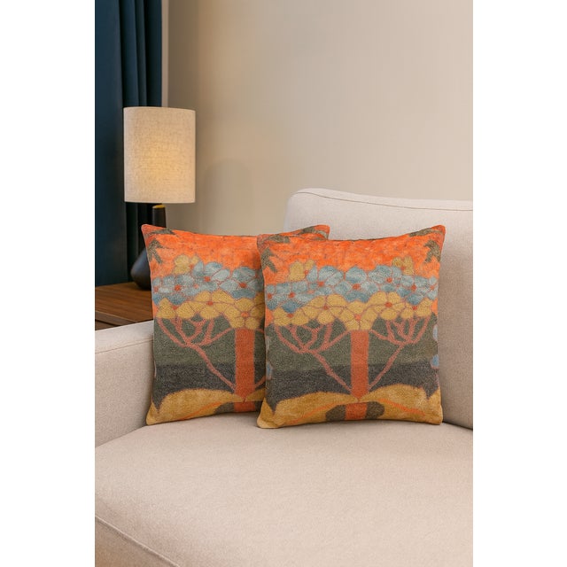 Arts & Crafts Exquisite Luxury Arts & Crafts Sofa Cushions – 1920s Design For Sale - Image 3 of 3